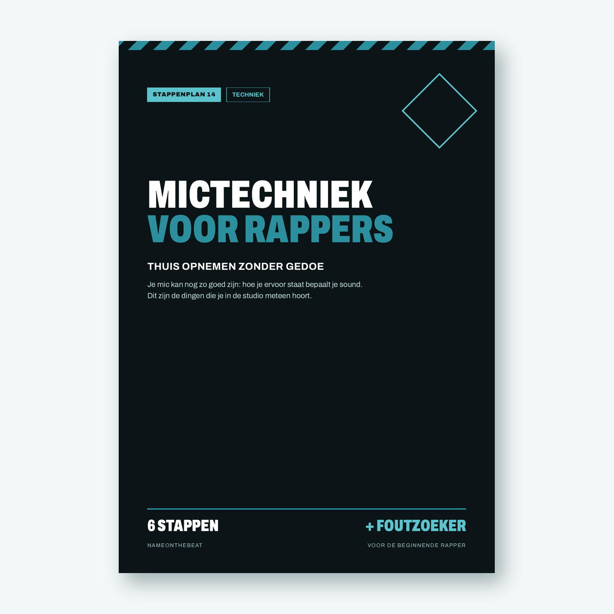 Stappenplan: Mictechniek voor rappers (voorkant van de PDF)