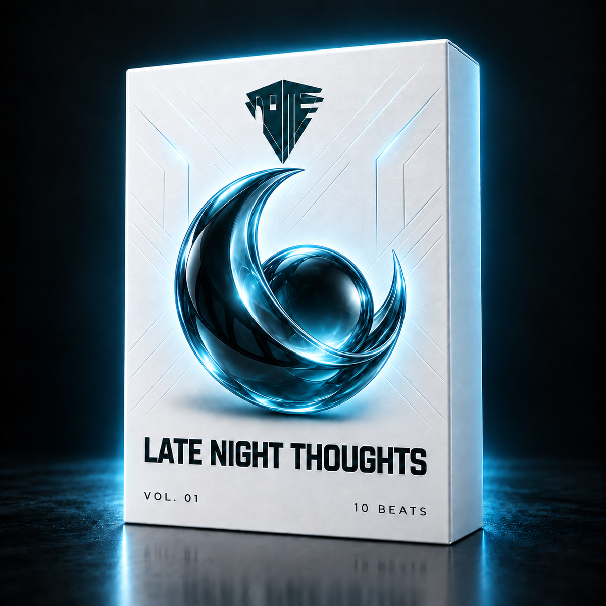NameOnTheBeat LATE NIGHT THOUGHTS Vol. 01 — cover voor beatpack met 10 MP3-beats