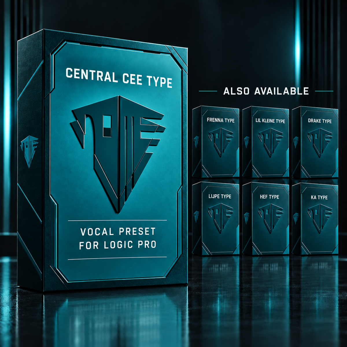 NameOnTheBeat CENTRAL CEE TYPE vocal preset box cover
