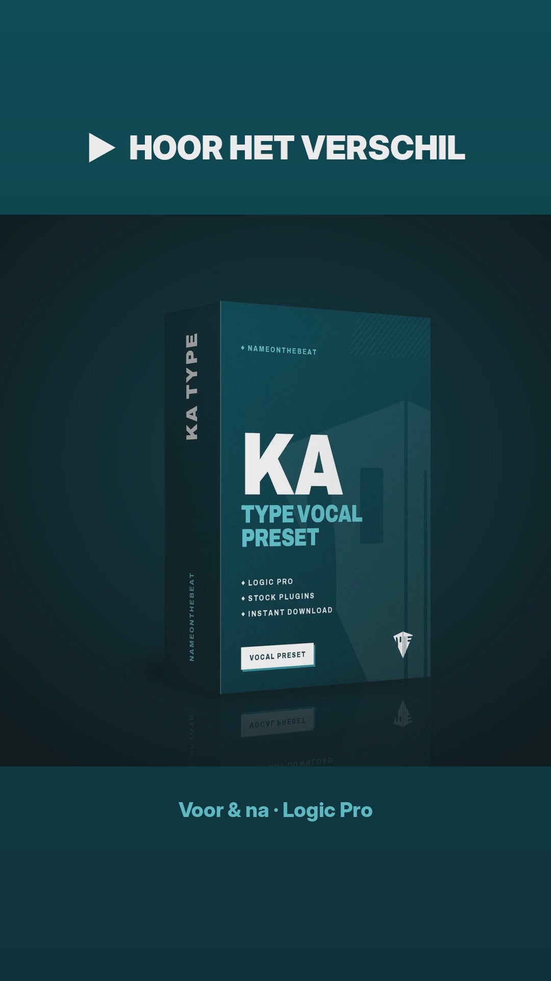 KA type vocal preset Logic Pro – voor en na video
