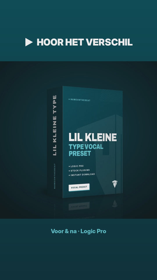 Lil Kleine type vocal preset Logic Pro – voor en na video