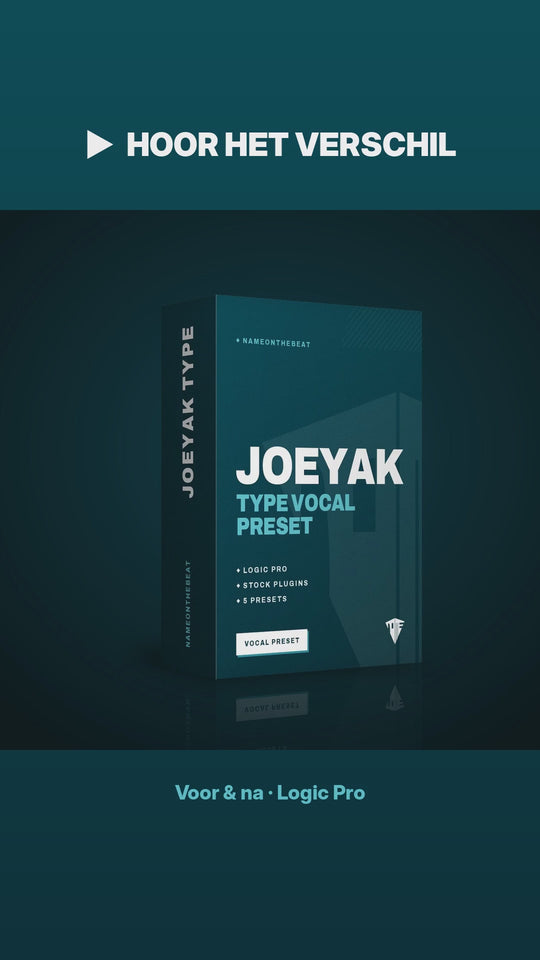 JoeyAK type vocal preset Logic Pro – voor en na video