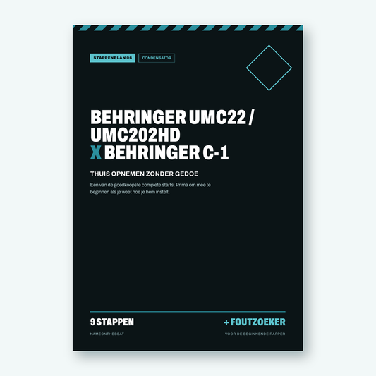 Stappenplan: Opnemen met Behringer UMC22 of UMC202HD en Behringer C-1 (voorkant van de PDF)