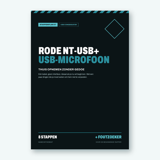 Stappenplan: Opnemen met de Rode NT-USB+ (voorkant van de PDF)