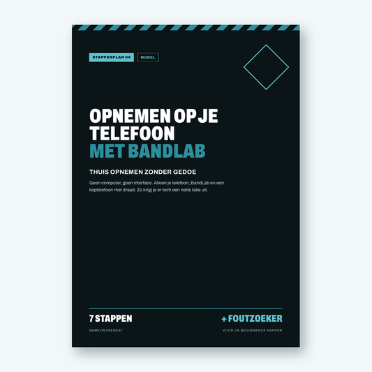 Stappenplan: Rap opnemen op je telefoon met BandLab (voorkant van de PDF)