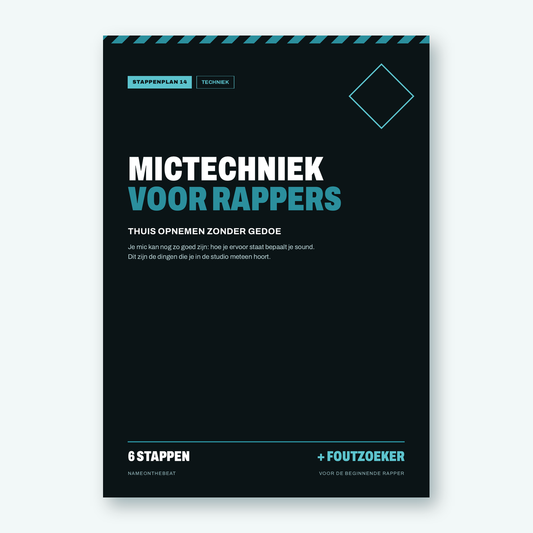 Stappenplan: Mictechniek voor rappers (voorkant van de PDF)