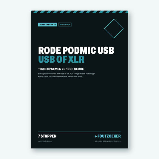 Stappenplan: Opnemen met de Rode PodMic USB (voorkant van de PDF)