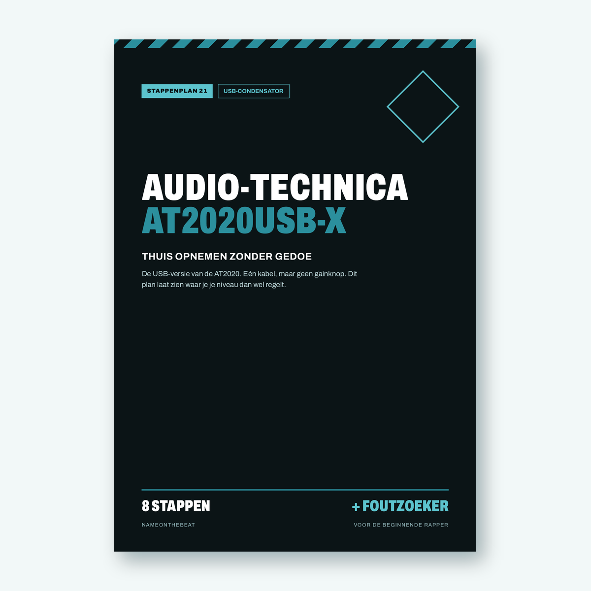 Stappenplan: Opnemen met de Audio-Technica AT2020USB-X (voorkant van de PDF)