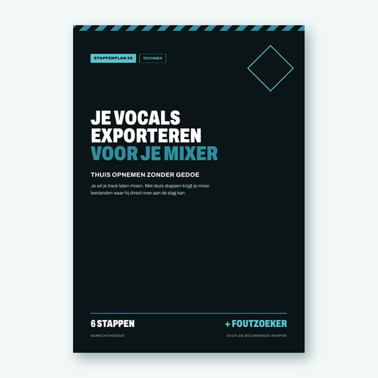 Stappenplan: Je vocals exporteren voor je mixer (voorkant van de PDF)
