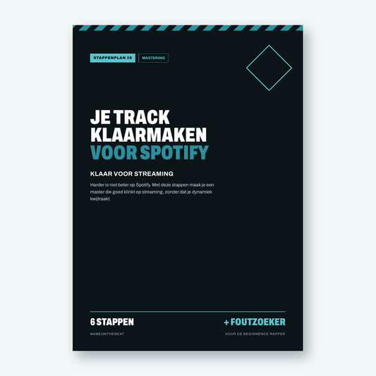 Stappenplan: Je track klaarmaken voor Spotify (voorkant van de PDF)