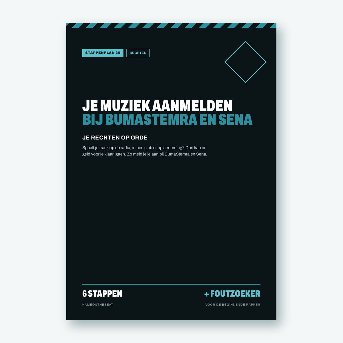 Stappenplan: Je muziek aanmelden bij BumaStemra en Sena (voorkant van de PDF)