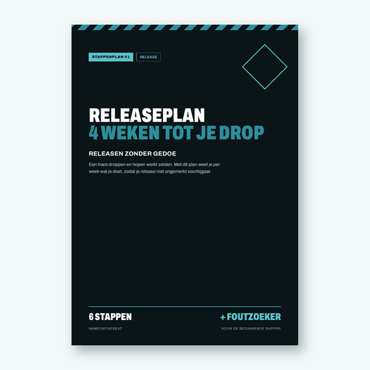 Stappenplan: Releaseplan, 4 weken tot je drop (voorkant van de PDF)