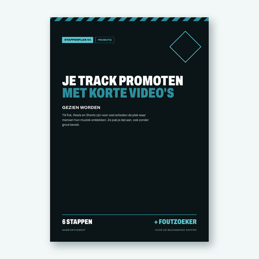 Stappenplan: Je track promoten met korte video's (voorkant van de PDF)