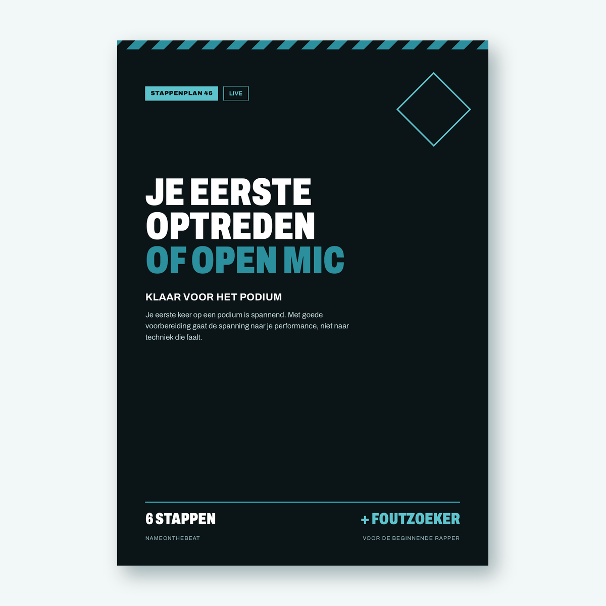 Stappenplan: Je eerste optreden of open mic (voorkant van de PDF)