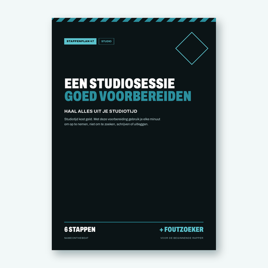 Stappenplan: Een studiosessie goed voorbereiden (voorkant van de PDF)