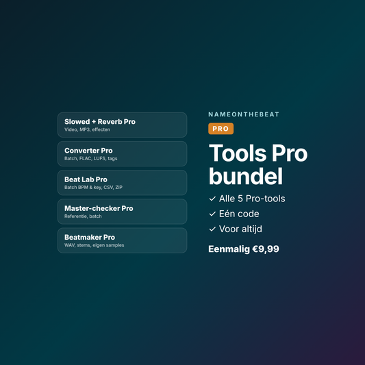 Tools Pro bundel van NameOnTheBeat